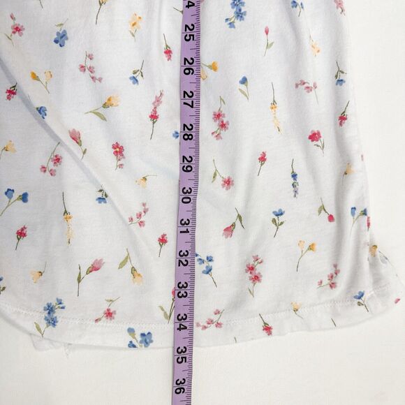 Carole Hochman XS Pink Floral Robe Cotton Cottage Core Wrap Polka Dot Trim - Picture 3 of 5